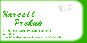 marcell prekup business card